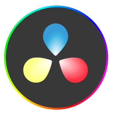 Logo de DaVinci Resolve, logiciel de montage vidéo et d’étalonnage de Blackmagic Design, avec une version gratuite